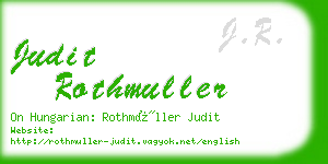 judit rothmuller business card